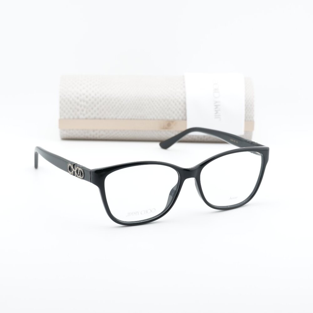Jimmy Choo JC238 0807 00 Rectangle 55mm Eyeglasses - Black